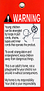 Blinds Warning 1